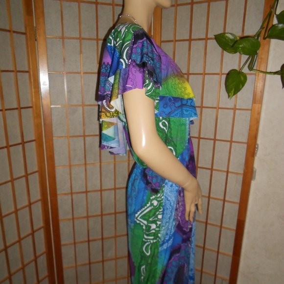 Nawty Fox Multicolor Single Shoulder Maxi Dress - Picture 7 of 9